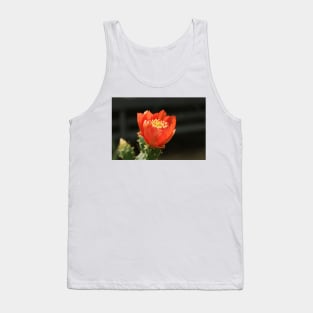 Red flower Tank Top